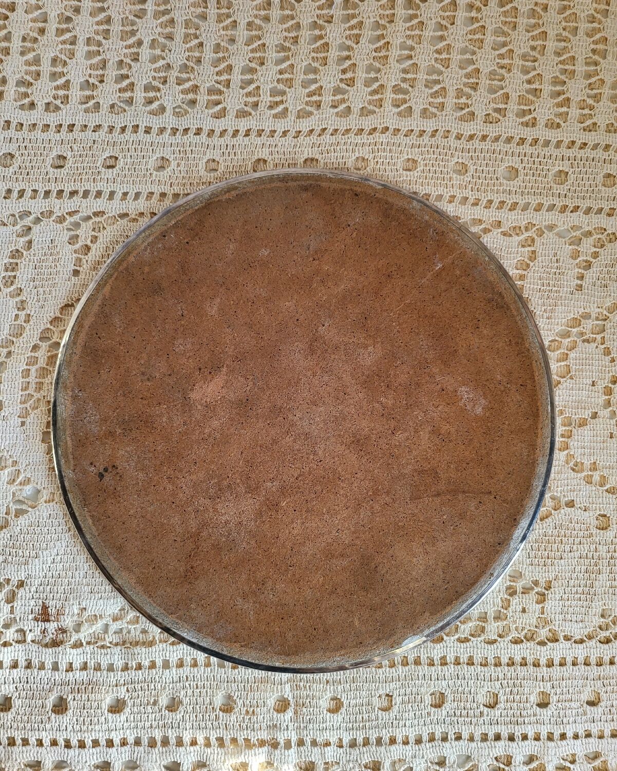 Silver-plated metal trivet EPB made in Sweden