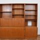 Set of 2 teak wood bookcases by Hundevad & Co