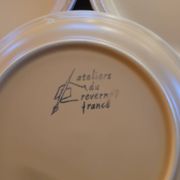 Stoneware dessert plates – Ateliers du Revermont, France – late 20th century