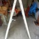 Wooden step stool.
