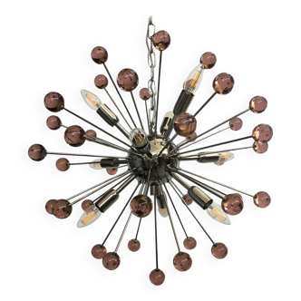 Ametista “star” murano glass sputnik chandelier