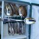 Complete cutlery in silver metal 62 pieces 12 place settings