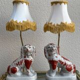 Paire de lampes Staffordshire