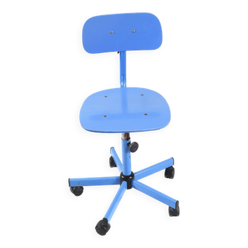 Chaise industrielle de bureau vintage