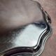 Large silver-plated serving tray – Rococo decoration & shell handles