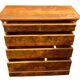 Commode en ronce de noyer XIXe Louis Philippe