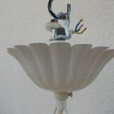 Lustre métal fleurs feuilles shabby chic