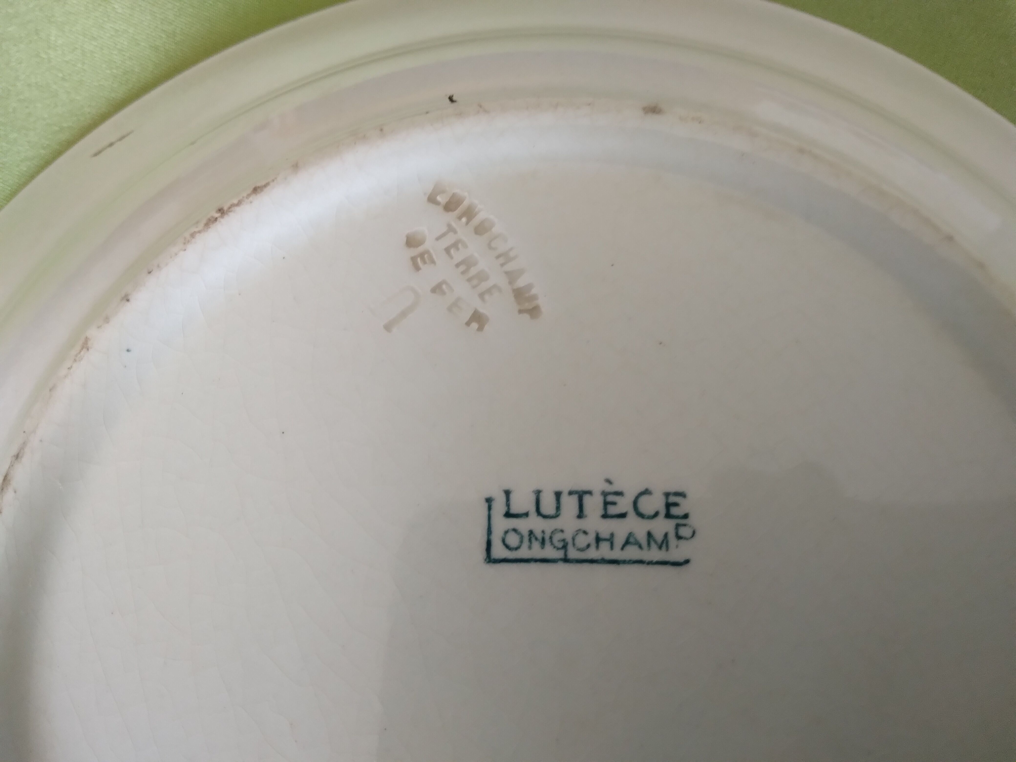 Hollow plates Lutece Longchamp