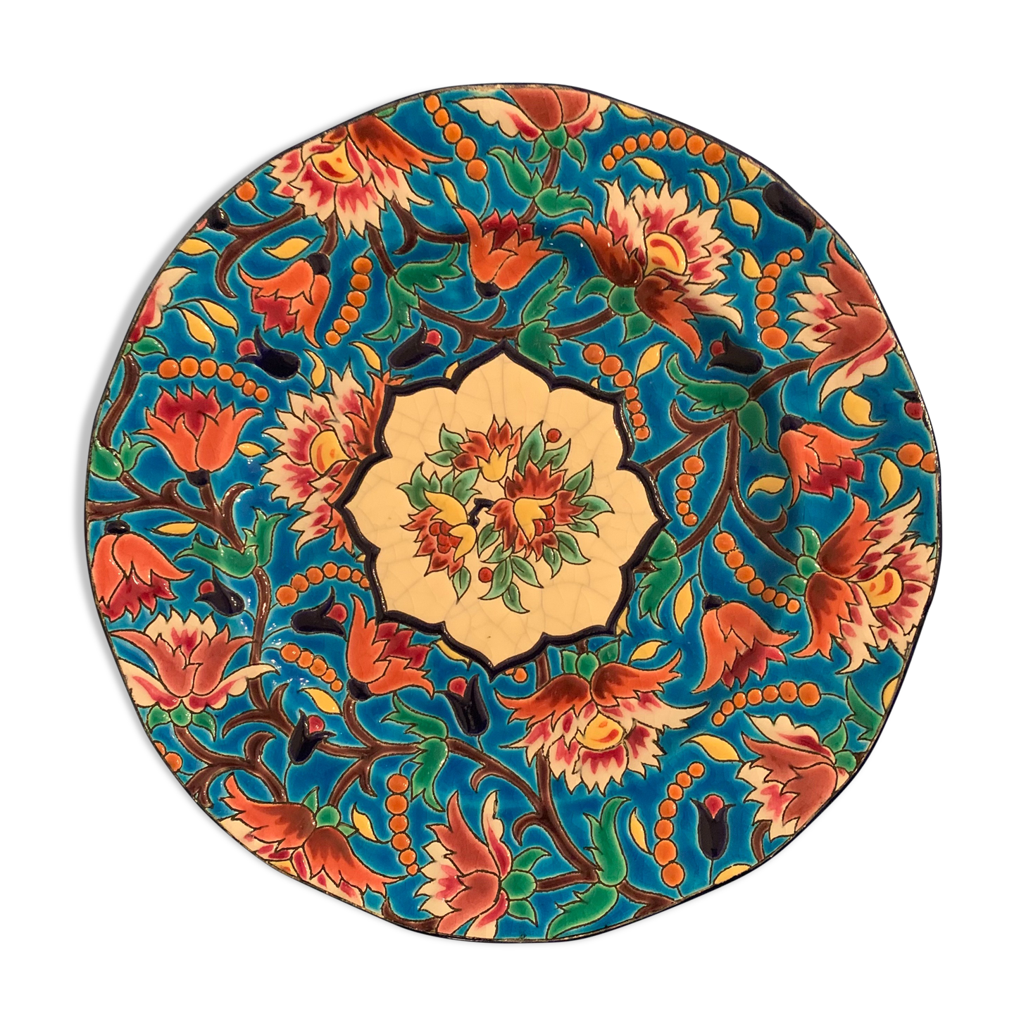 Longwy enamels plate
