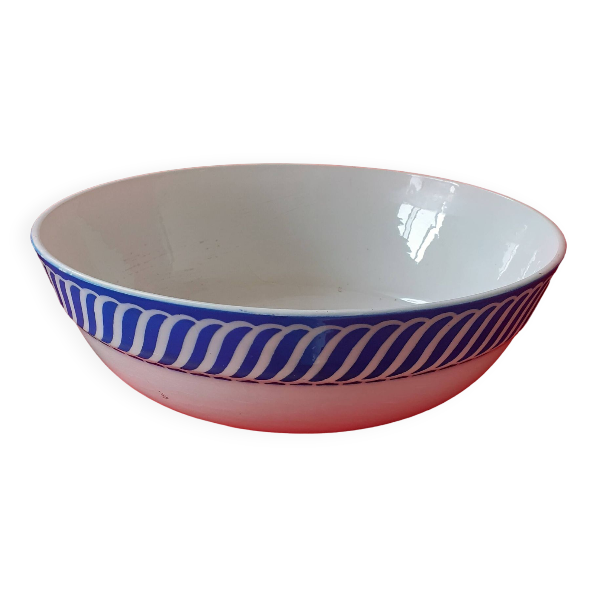 Salad bowl Sarreguemines Digoin. Jacquot model.