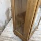 19th-century English pine display cabinet