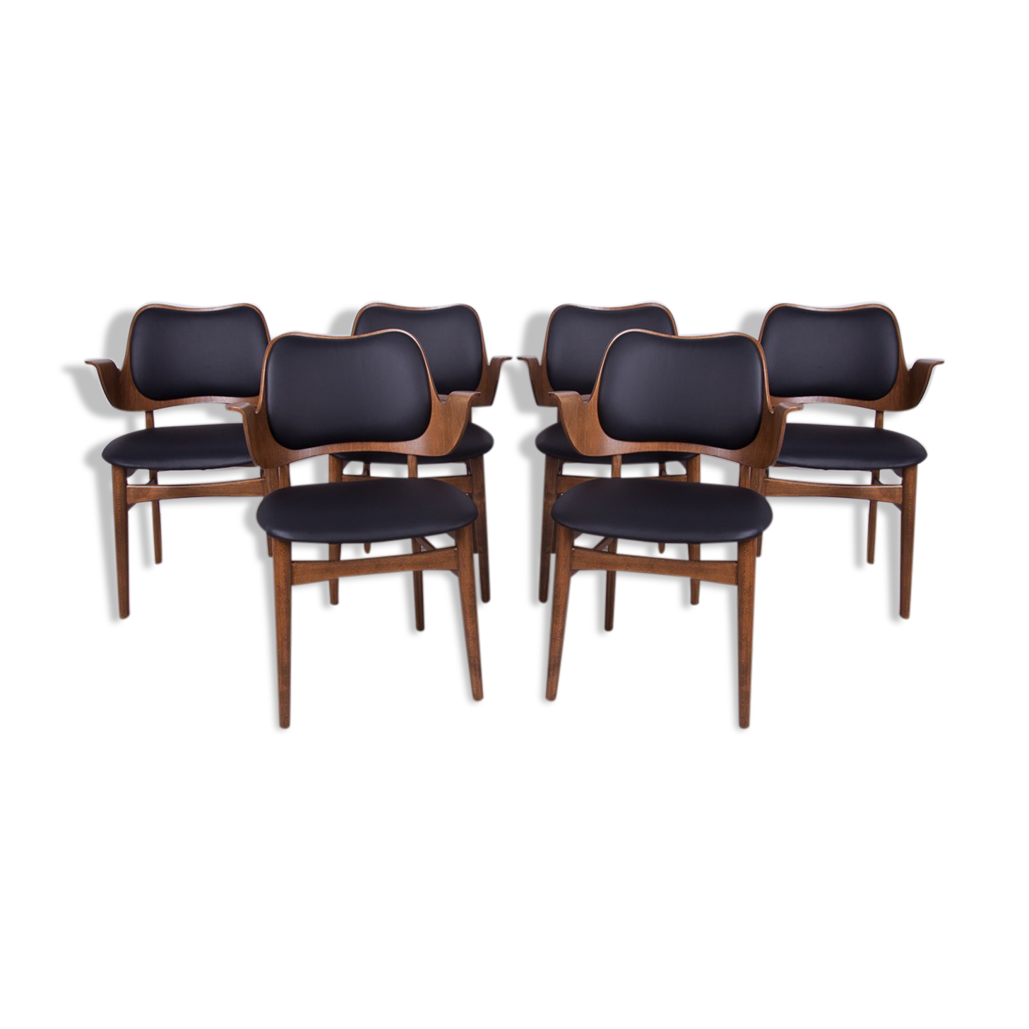 Model 107 armchairs by Hans Olsen for Bramin, 1950