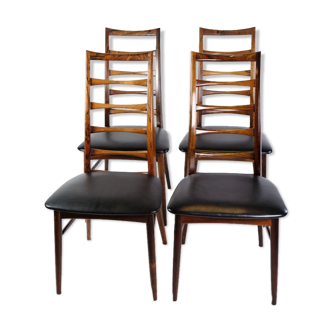 High-Backed Rosewood Chairs Designed by Niels Kofoed