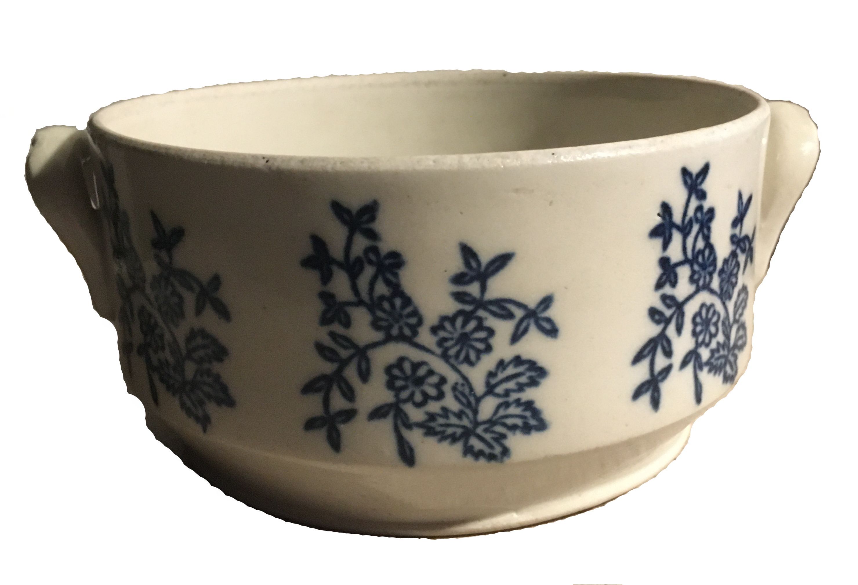 Large bowl in antique earthenware