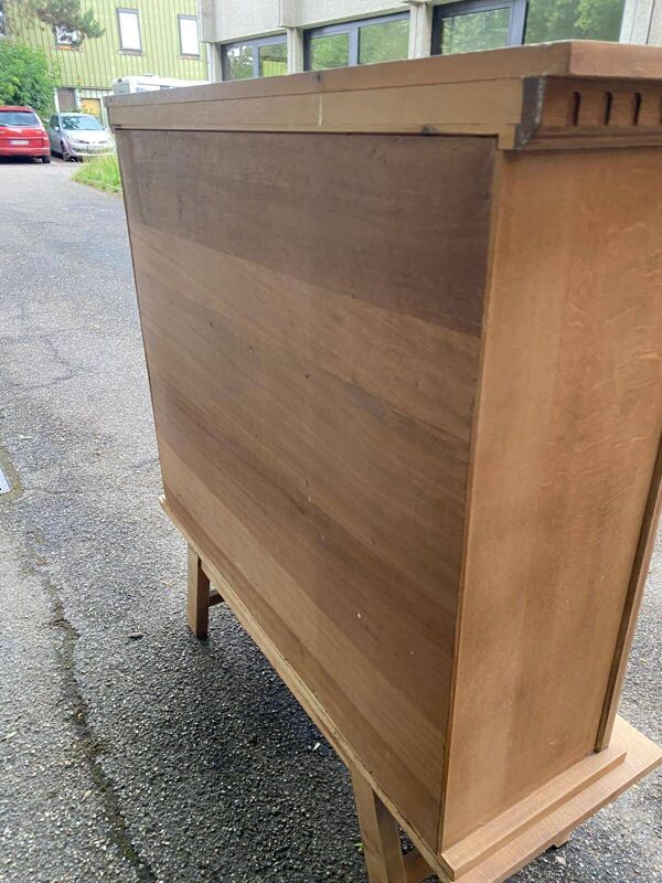 Buffet armoire renaissance espagnole rénovée en chêne 1930