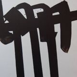 Pierre soulages: lithograph no. 28 - original lithograph
