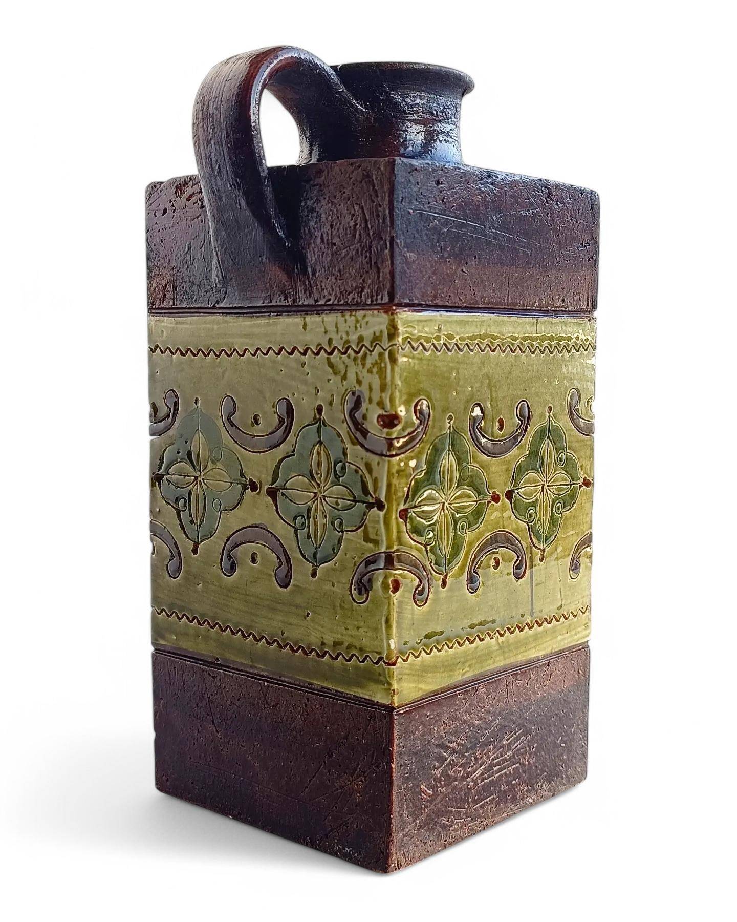 Mid-Century Modern Ceramic Pitcher by Aldo Londi for Bitossi, 1960s