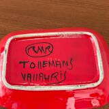 Empty vintage ceramic pocket De Vallauris