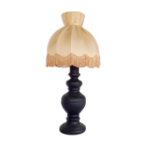Burnt wood bedside lamp - Maud Supplies