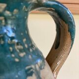 Vintage handmade ceramic jug vase pot