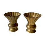 Paire de vases en bronze