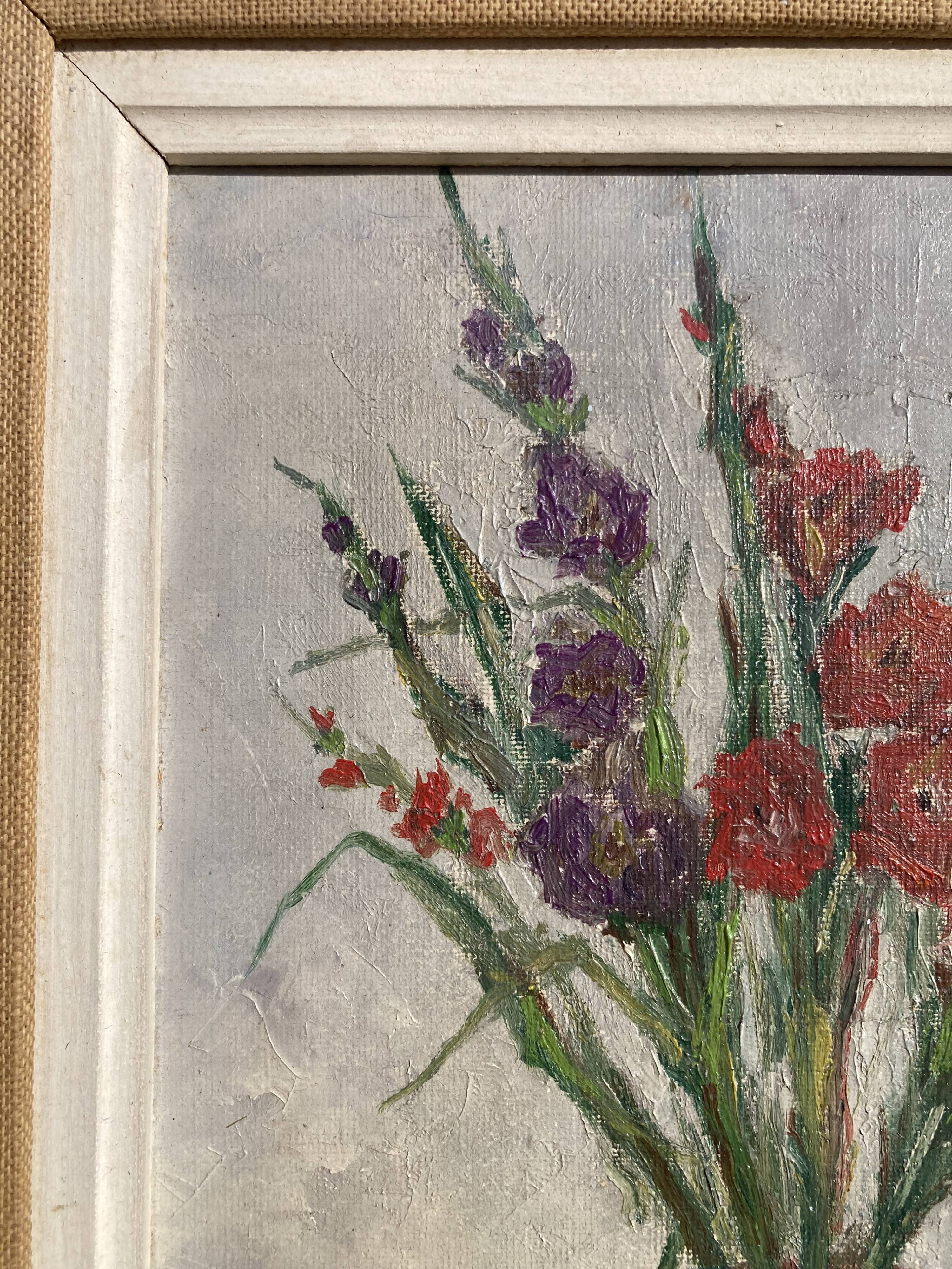 André Roose (Born 1925), The Bouquet, framed oil on canvas