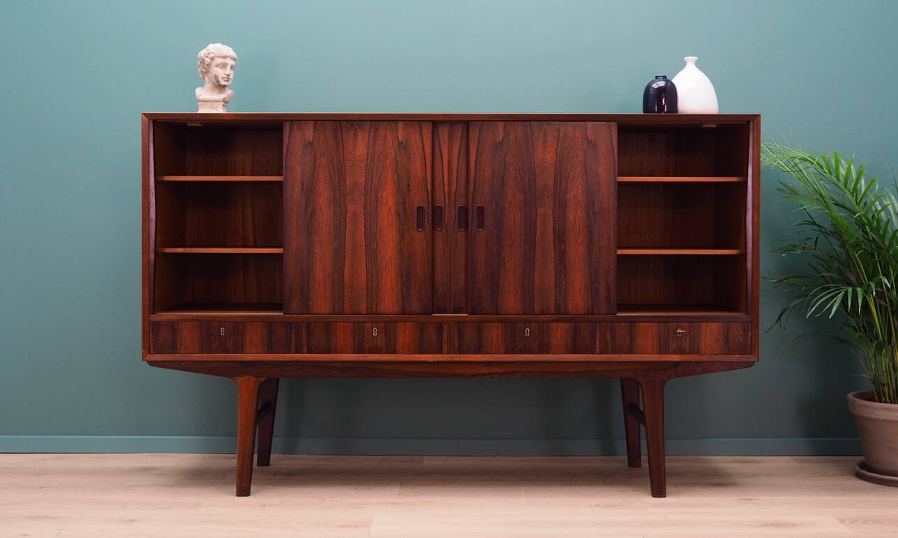 Enfilade en palissandre, design danois, années 1970, production : Danemark