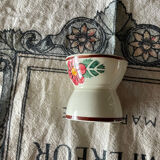 Vintage hand-painted shell flower