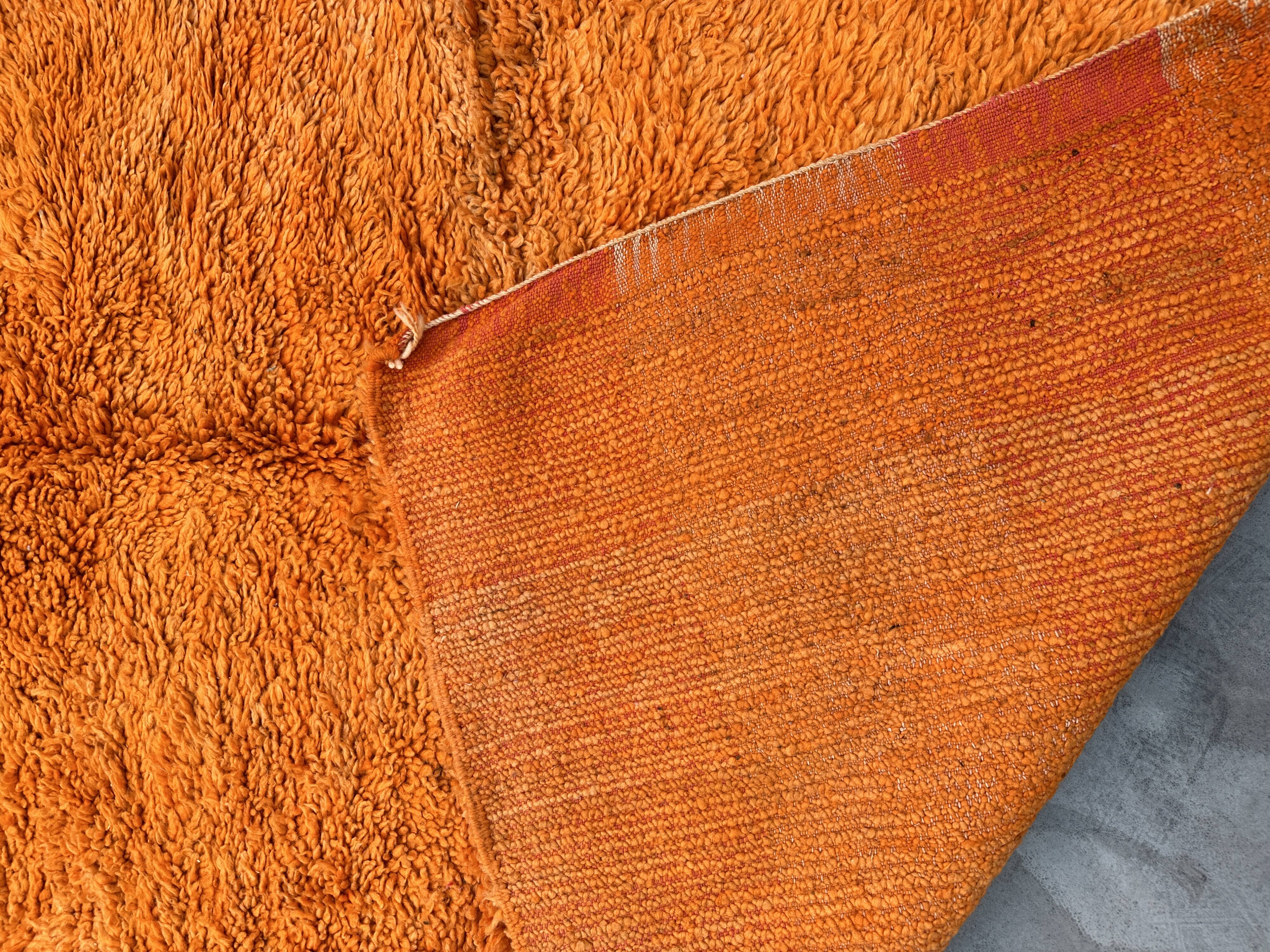 Moroccan rug Beni M'guild orange - 198 x 250 cm