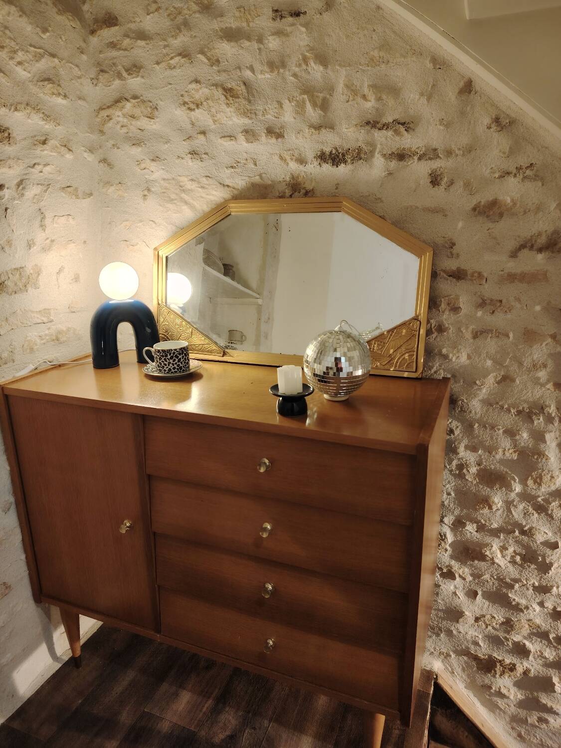Commode asymétrique 70's