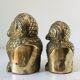 Couple de chouettes vintage en laiton