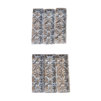 Set of six knife holders