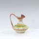 1960s Italian Modern Ceramic Jug, Beige and Green, Bertoncello Manufacturer