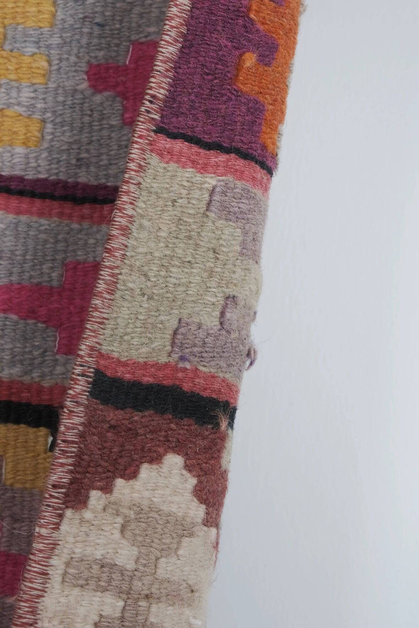 Vintage Turkish hallway rug 75x724 cm