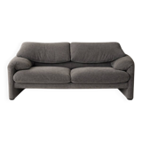 Maralunga 2-seater sofa by Cassina, designed by Vico Magistretti.