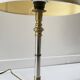 Lampe années 70 abat jour effet bois