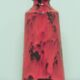 vintage red Fatlava West Germany vase