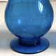 Pair of candle holders from the Biot glassworks, height 22 cm, diameter 15 cm.