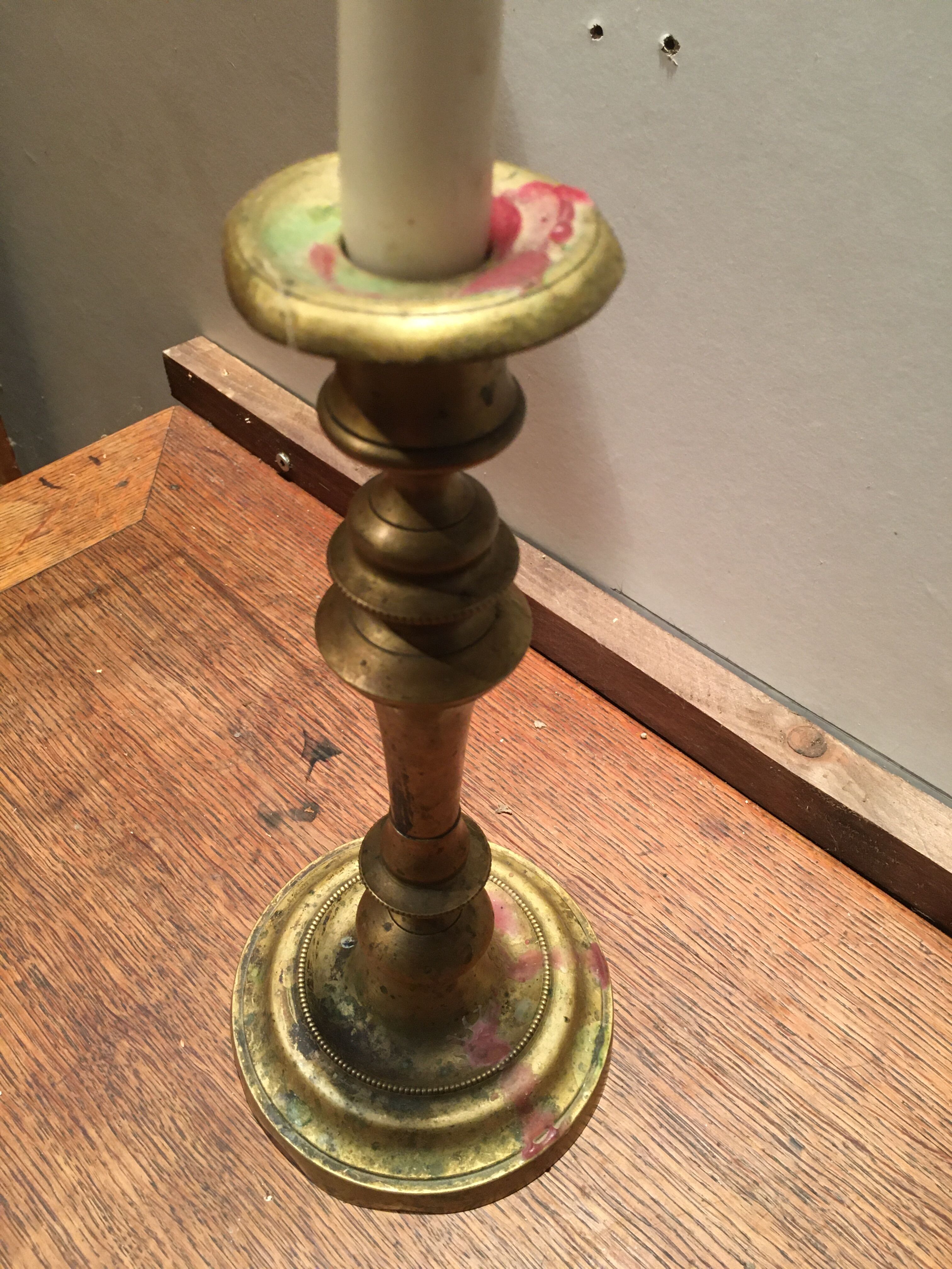 Brass candle holder