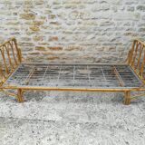 Bamboo and rattan bed