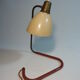Golden brass casserole lamp 1950s