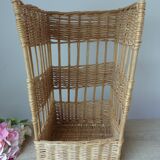 Large vintage bread basket – Wicker & rattan – French bakery style