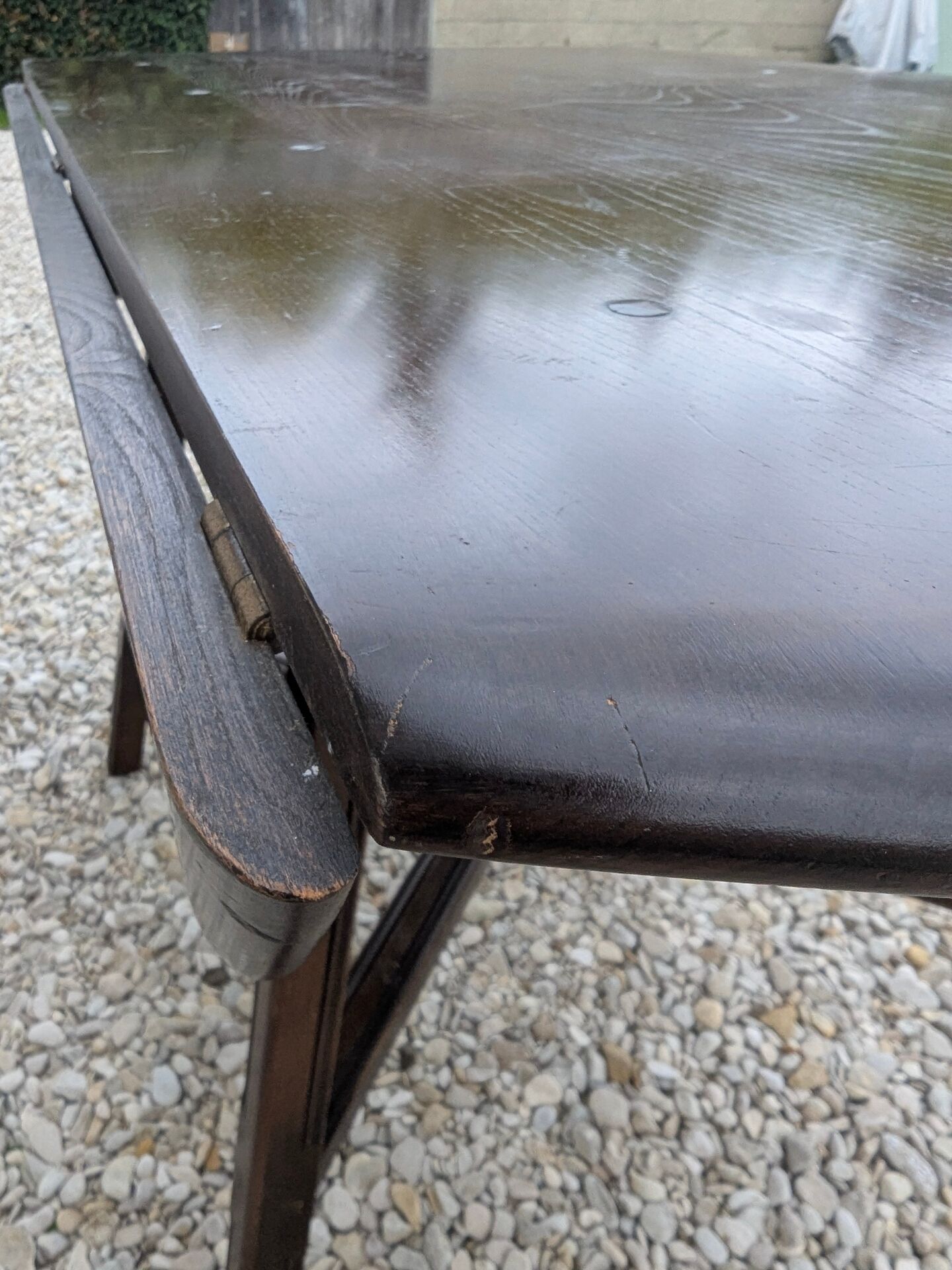 Table À Abattants Ercol 377 Orme Massif Vintage 1960 Design Ercolani