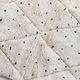 Moroccan berber carpet blessed ouarain ecru with black polka dots and diamonds engraved 150x102cm