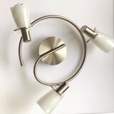 Ceiling lamp, wall lamp three frosted glass spotlights