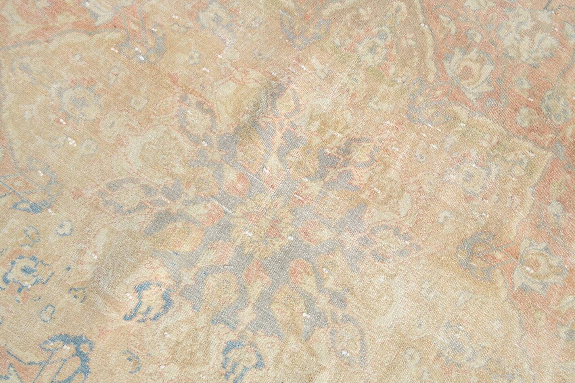Shades Of Pink Large Vintage Persian Carpet, Hand Knotted Rug, 282x426 Cm