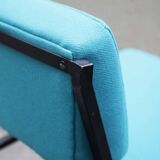 4 designer chairs, vintage 1962 (reupholstered) in the style of Pierre Guariche.