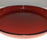 Plateau en bakélite laqué du Japon vintage avec 4 pièces
