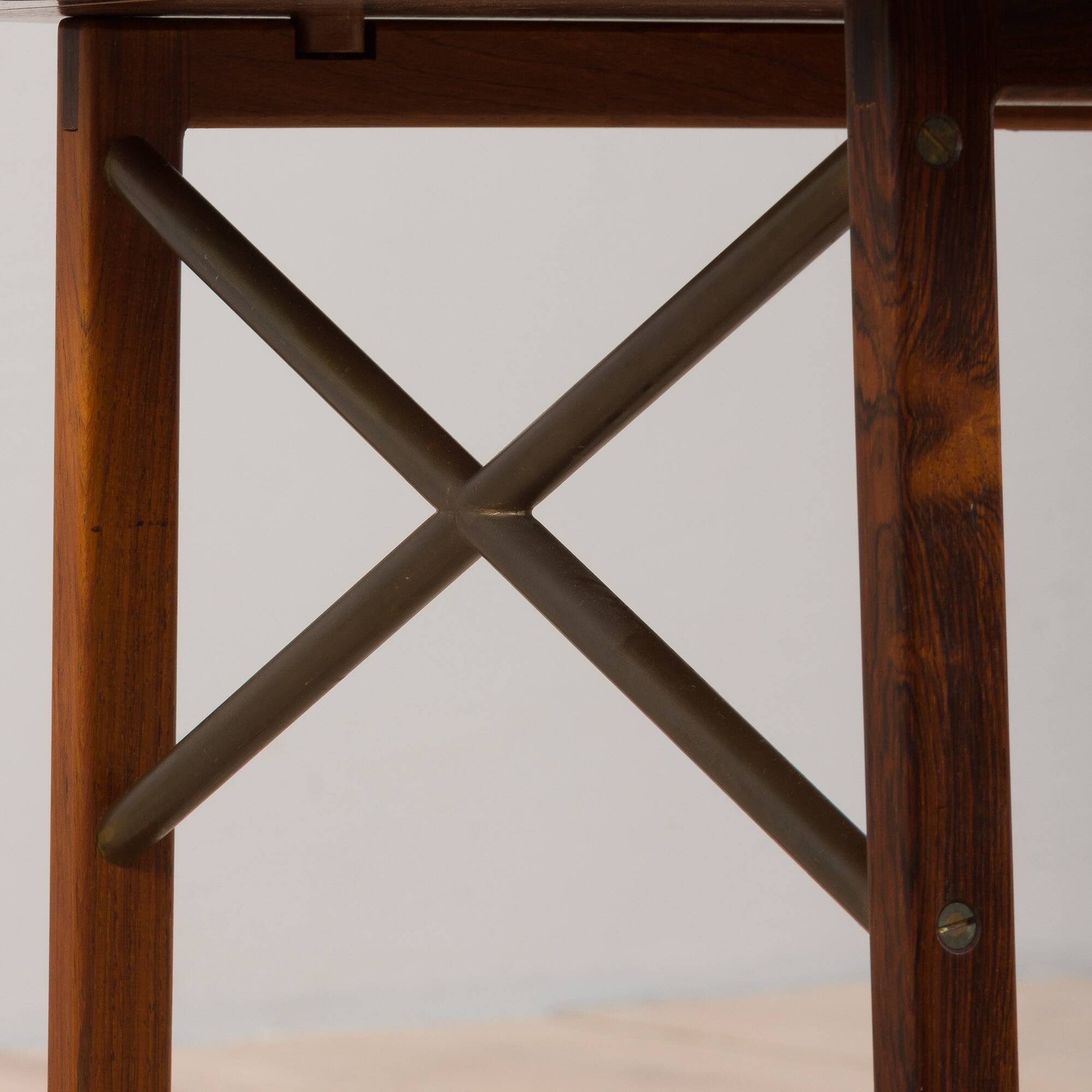 Vintage Rosewood Butler's Tray table by Svend Langkilde, Denmark, 1960s
