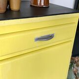 Old yellow vintage jam maker